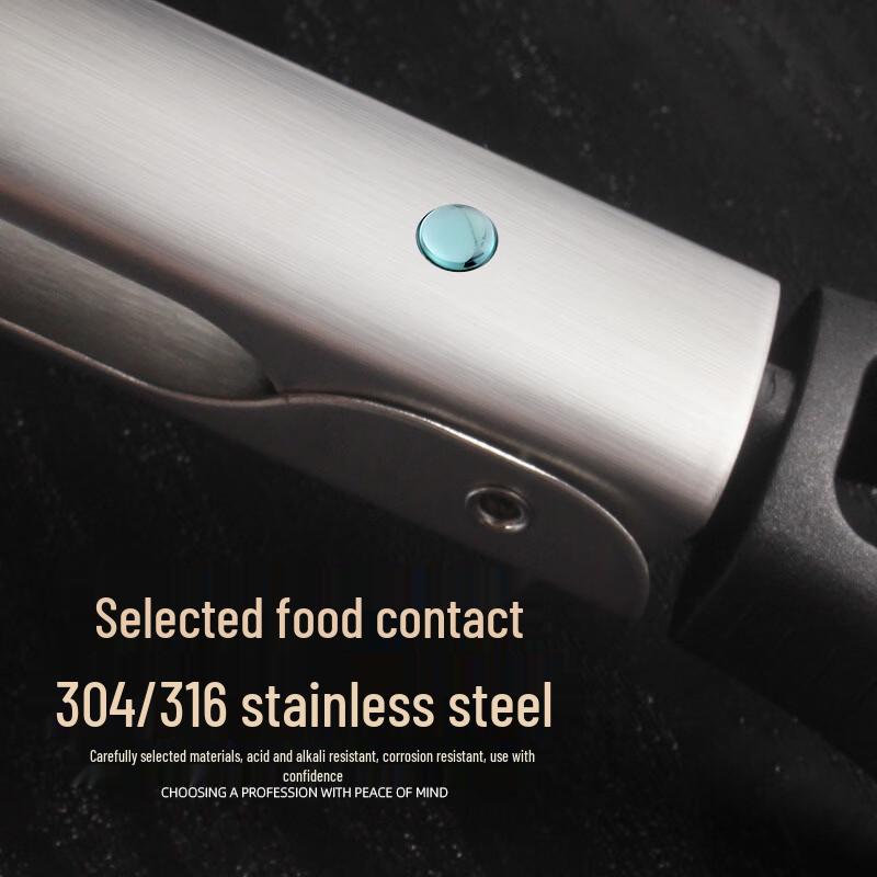 UOSU SUS304 Stainless Steel Food Tongs (2-Pack)