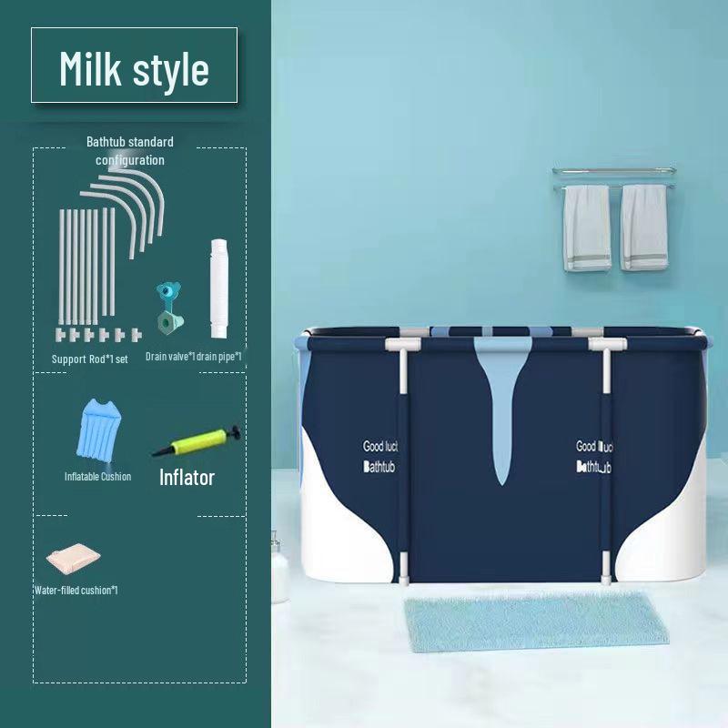 Adult Folding Soak Tub & Children's Bath Basin