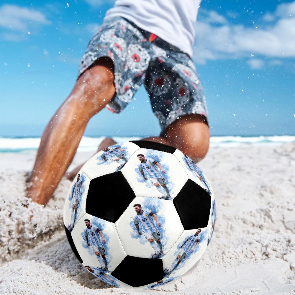 A Custom-designed Soccer Ball Makes a Perfect Gift; Any Image Can Be Customized.