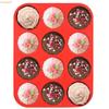 2019 Original 12 Cup Silicone Muffin Cupcake Baking Pan Non Stick Dishwasher Microwave Safe