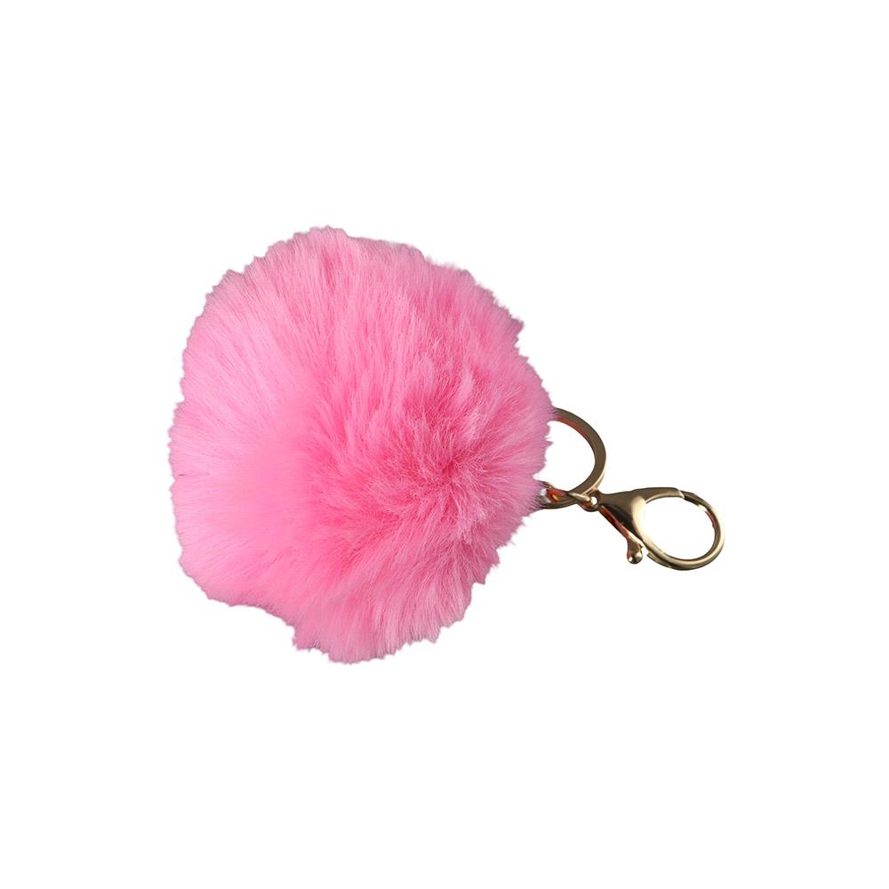 Key Ring Accessories Car Keyring Fur Ball Keychain Key Holder Car Keyring Pom Fluffy Key Chains