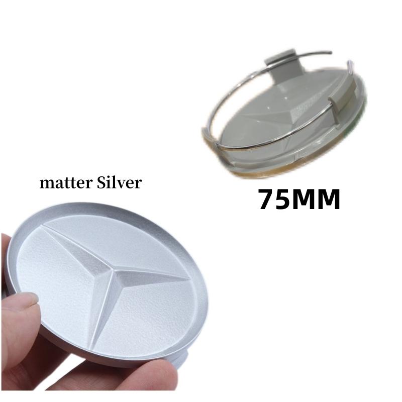 Car Sticker 2025 Hot For Benz 4Pcst 75MM 3D Car Wheel Center Hub Cap Covers For Mercedes Benz Black Badge Rim Cover Auto Style D