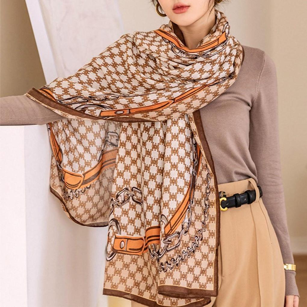 9 luxurious wide long scarves for women's daily fashion
