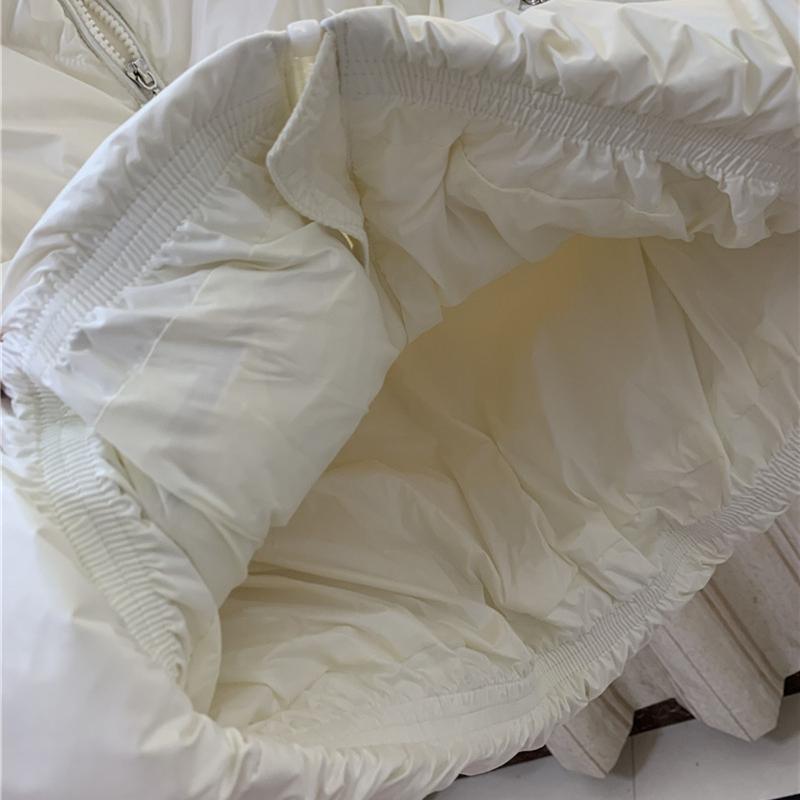 Frauen Herbst Weiße Ente Unten Mantel Jacke Gepolsterte Weste Stehkragen Ärmellose Zipper Tasche Verdicken Lose Alle Spiel Einfarbig