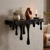 3D Printed Drip Floating Shelf Stable Wall Storage Rack Decorative Melting Wall Shelf  Bedroom