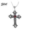 Alloy Gothic Necklace Retro Vintage Pendant Engraved Floral Unisex Jewelry