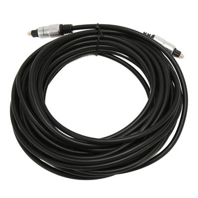 Optisches Audiokabel Goldbeschichteter Stecker Klarer Digitaler Sound Glasfaserkabel mit Aluminiumlegierung