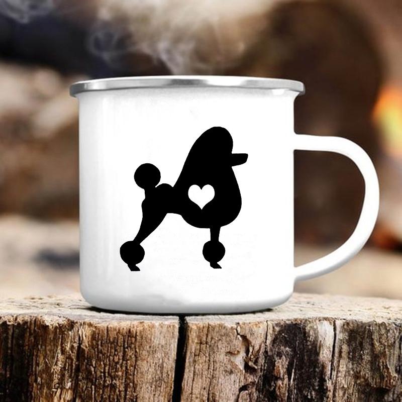 Cute Dog Printed Mugs Creative Coffee Tea Water Cup Original Breakfast Cups to Sublimate Camping Mug Beer Cupshe Drinkware Funny