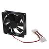 BAAM-2X DC 12V 4 Pin Black Plastic PC Cooling Fan 90Mm X 90Mm X 25Mm