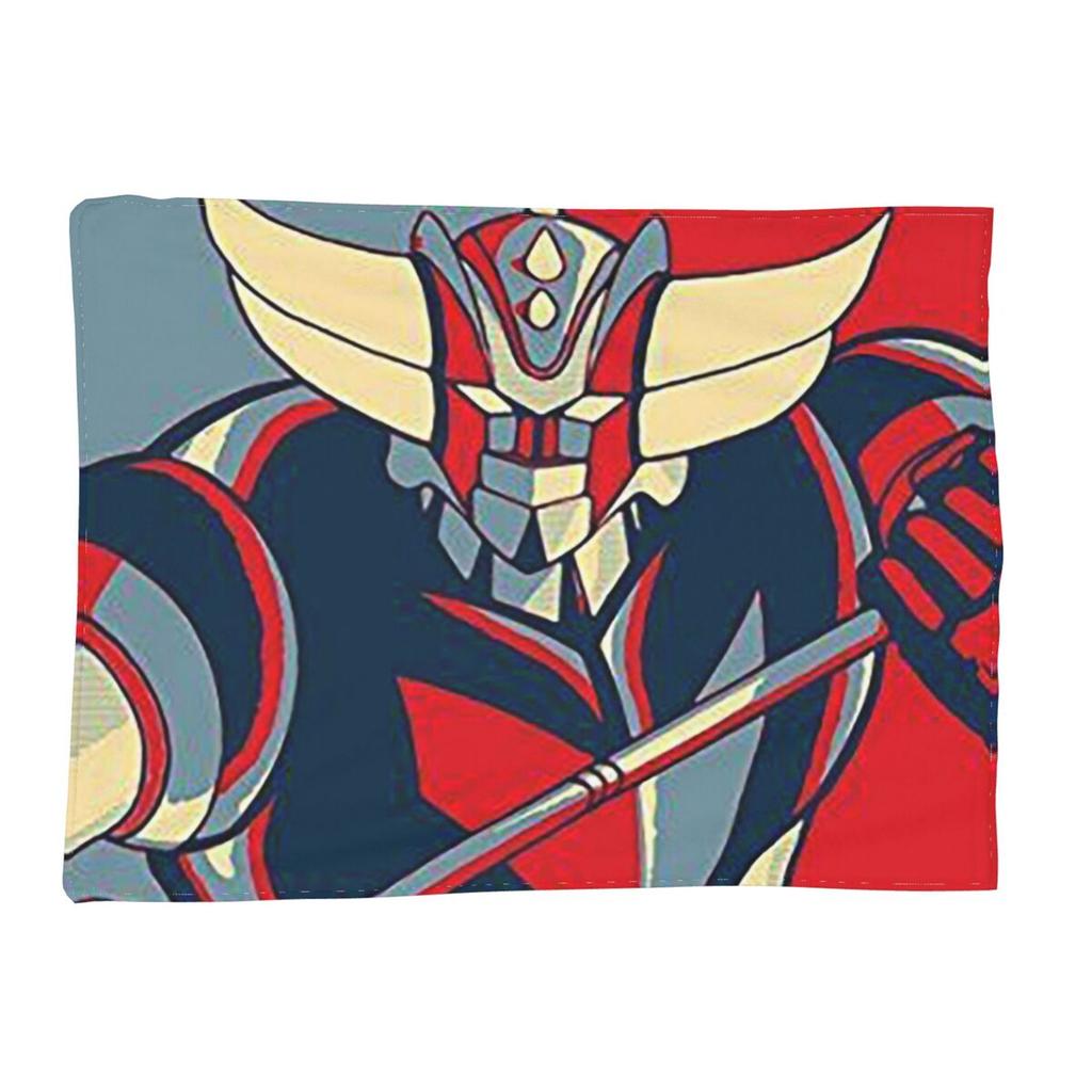 UFO Robot Goldorak Grendizer Anime Mechanical Warrior Blankets Soft Warm Flannel Throw Blanket Plush for Bed room Picnic Couch