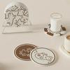 Heat Resistant Cartoon Cat Cup Mat Non-slip Insulation Pad Tableware Mat  Kitchen Accessories