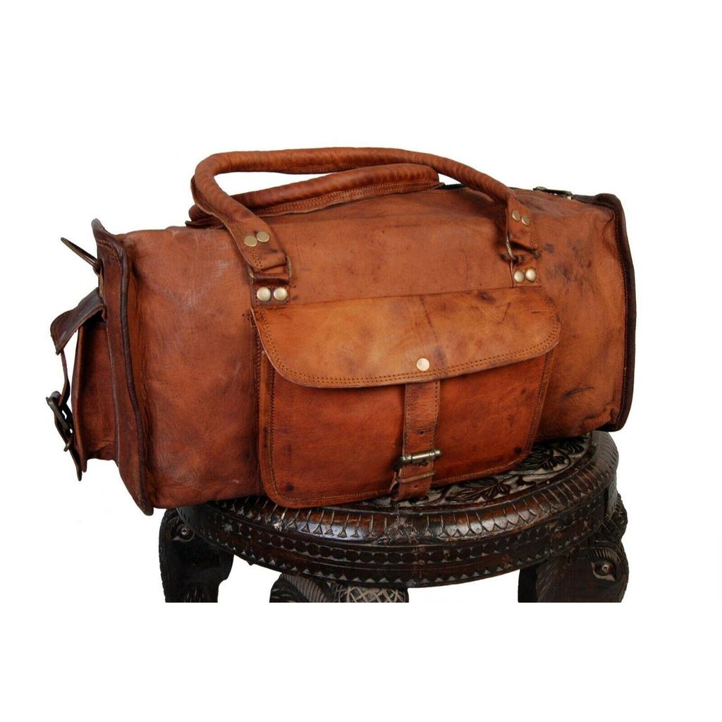 30" extra große neue Herren-Reisetasche aus echtem Leder, Reise-Wochenend-Reisetasche, Sport-S-Tasche