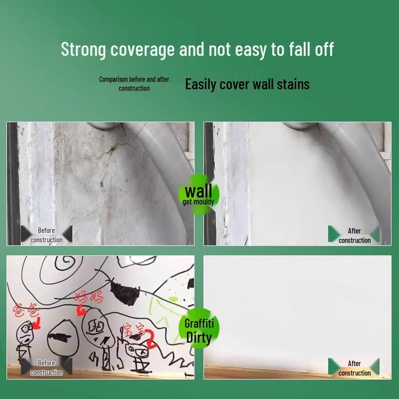 Self-Spray White Latex Wall Repair and Decontamination Paste