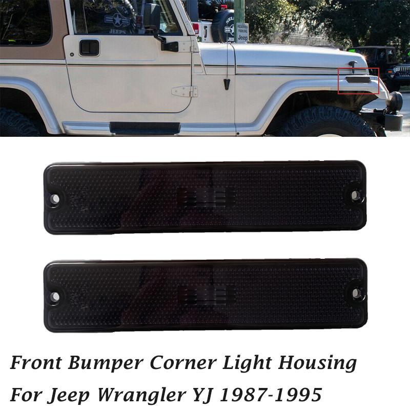 For Jeep Wrangler YJ 1987-1995 Exterior Accessories Car Front Side Fender Marker Light Housing Lamp Shell 56001424