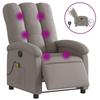 VidaXL Electric Reclining Massage Armchair, Relaxation Chair with Adjustable Backrest and Footrest, Seat of 3204088