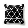 Polyester Pillow Case Geometric Decoration Home Petal Strip Printed Cushion Cover Bedside Cushion Cover Waist Cushion Cover