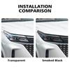 For SERES E5 2025-2026 Smoke Black High-Gloss Pre-Cut Headlight Protection Film TPU PPF Anti-Scratch Car Vinyl Wrapping Kit