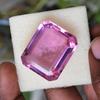 BEAUTIFUL Brazilian NATURAL Pink Topaz 84Ct Emerald Cut CERTIFIED Loose Gemstone