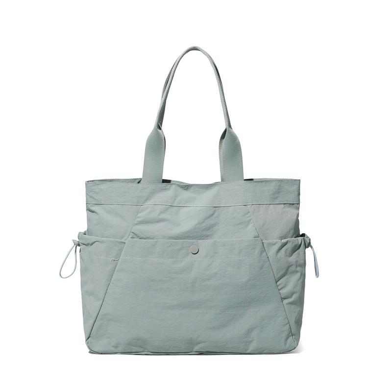 

Сумка однотонная женская сумка-тоут большая вместимость сумка через плечо светло-зеленый