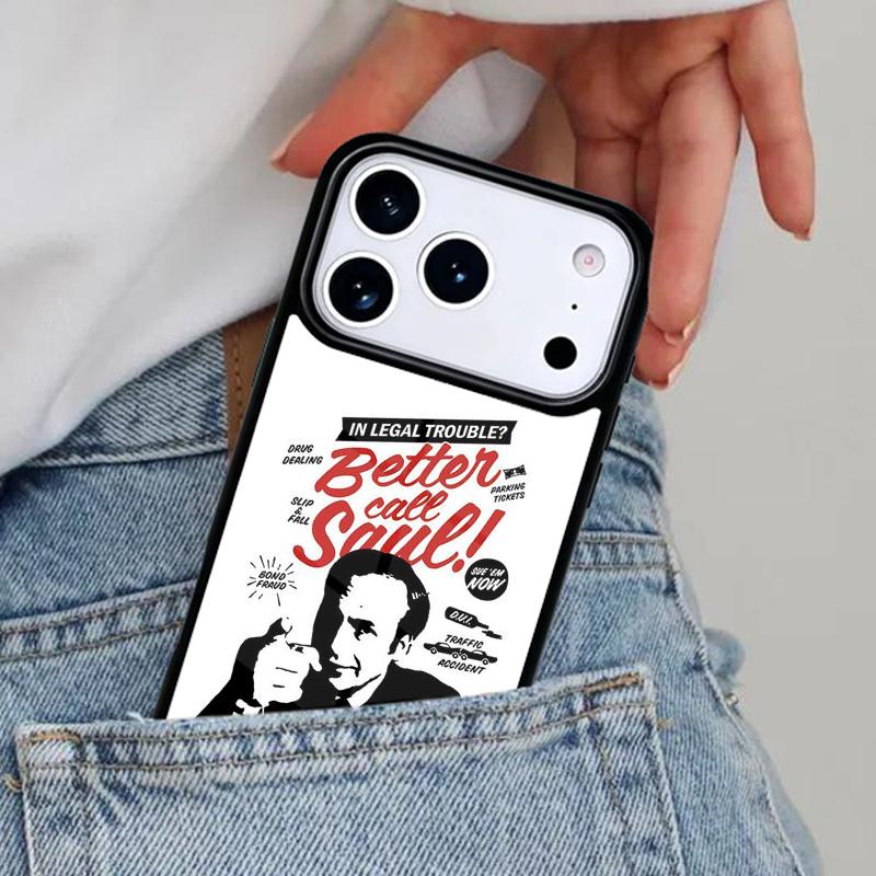 Better Call Saul Phone Case for iPhone 16e 15 14 13 12 17 Pro Max Plus Air 17pro Cover Coque