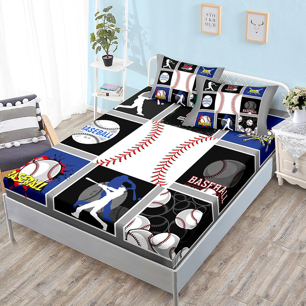 Three-Piece Mattress, Mattress Cover, Sports Basketball Football Mattress Protective Cover