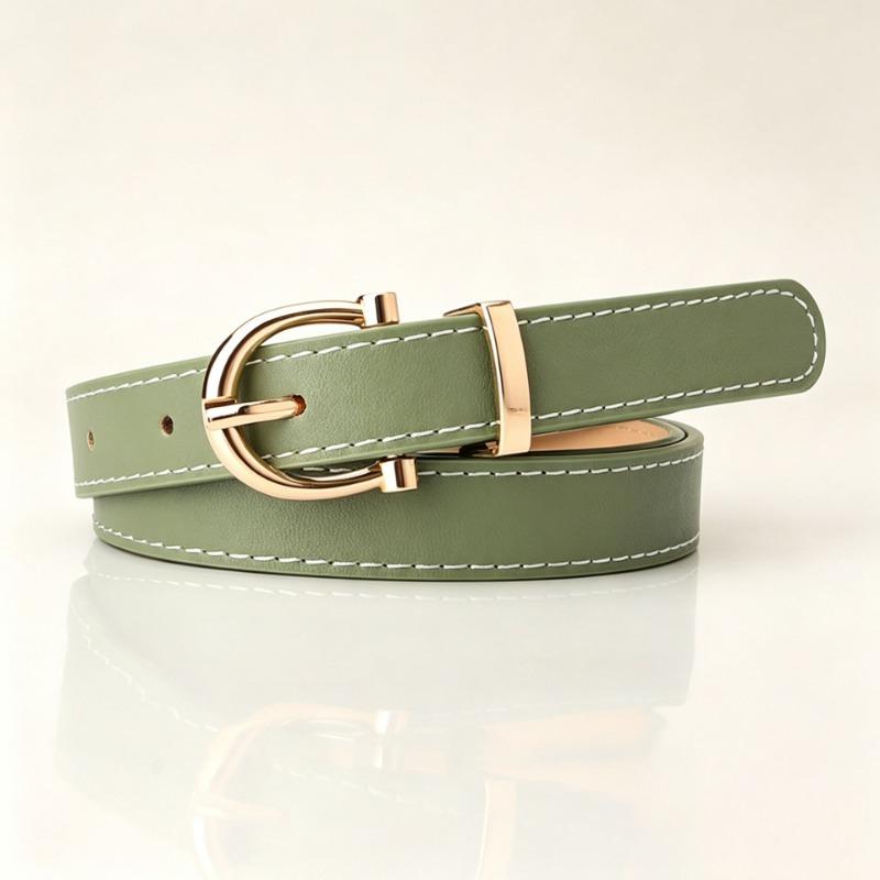Women S Fashion Pu Leather Belt For Jeans Suits