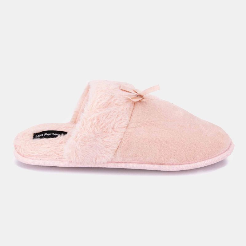 Pantofle z umělé kožešiny s mašlí Carmeline Woman LES PETITES...PARIS