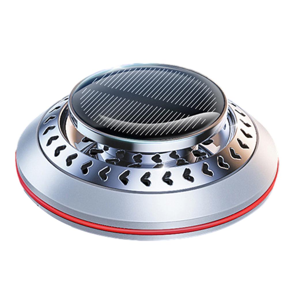 Auto-Lufterfrischer, rotierender Solar-Aromatherapie-Diffusor mit ätherischen Ölen, Duft, Autodekoration, Innenzubehör