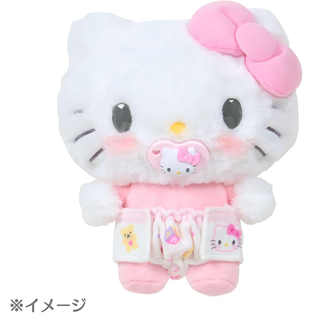 Sanrio Hello Kitty Pacifier and Diaper Set Suitable for Ages 3 and Up 199346