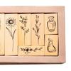 Wooden Stamps Card Making Decorative Lightweight Cute Wood Stamps for Painting DIY Accessories Scrapbooking Journals Art Crafts