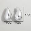 Extra Large 3pair Acrylic Chunky Waterdrop Earring Dupes for Women Metallic Color Teardrop Y2K Earring Hoops Jewelry Lightweight