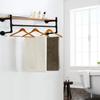 Industrial Style Wall-Mounted Clothing Display Rack with Water Pipe Design