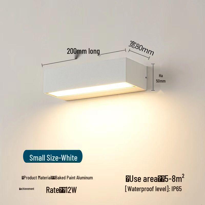 

Водонепроницаемый уличный настенный светильник для гостевого дома, балкона, террасы и вывесок магазинов Neutral Light (4000K)