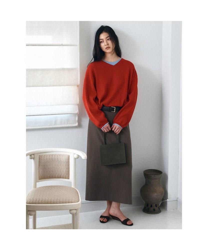 Diaepeocheo Classic H Line Skirt Brown (Ta6227A02D)