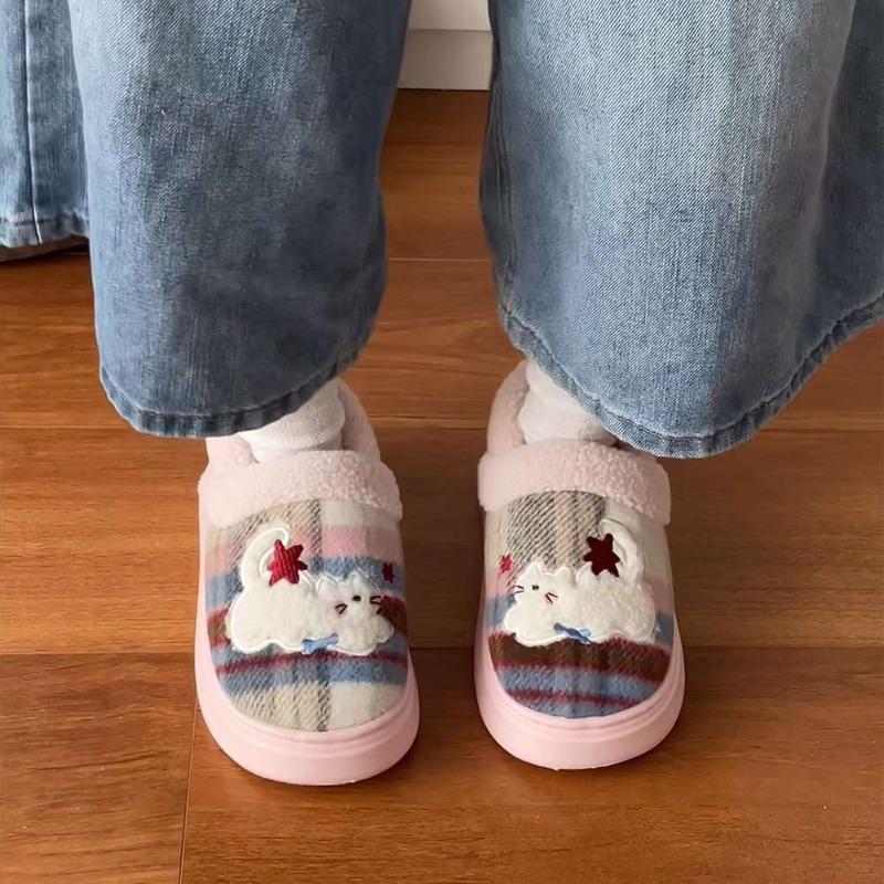 

New Indoor All-in-one Slip-on Shoes - Cute and Versatile, with Fleece Lining and Soft Soles. 40-41 рожевий