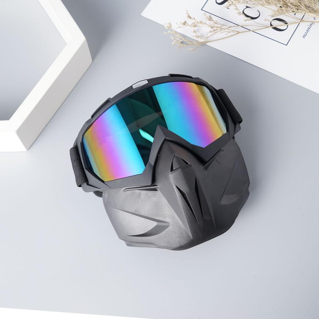 Motorcycle Personality Mask Outdoor CS Tactical Mask Motorcycle Off-Road Windshield Helmet Eyepiece
