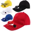 Women's Men's Summer Fishing Cap Solar Power Cool Fan Beach Boater Hat Gift