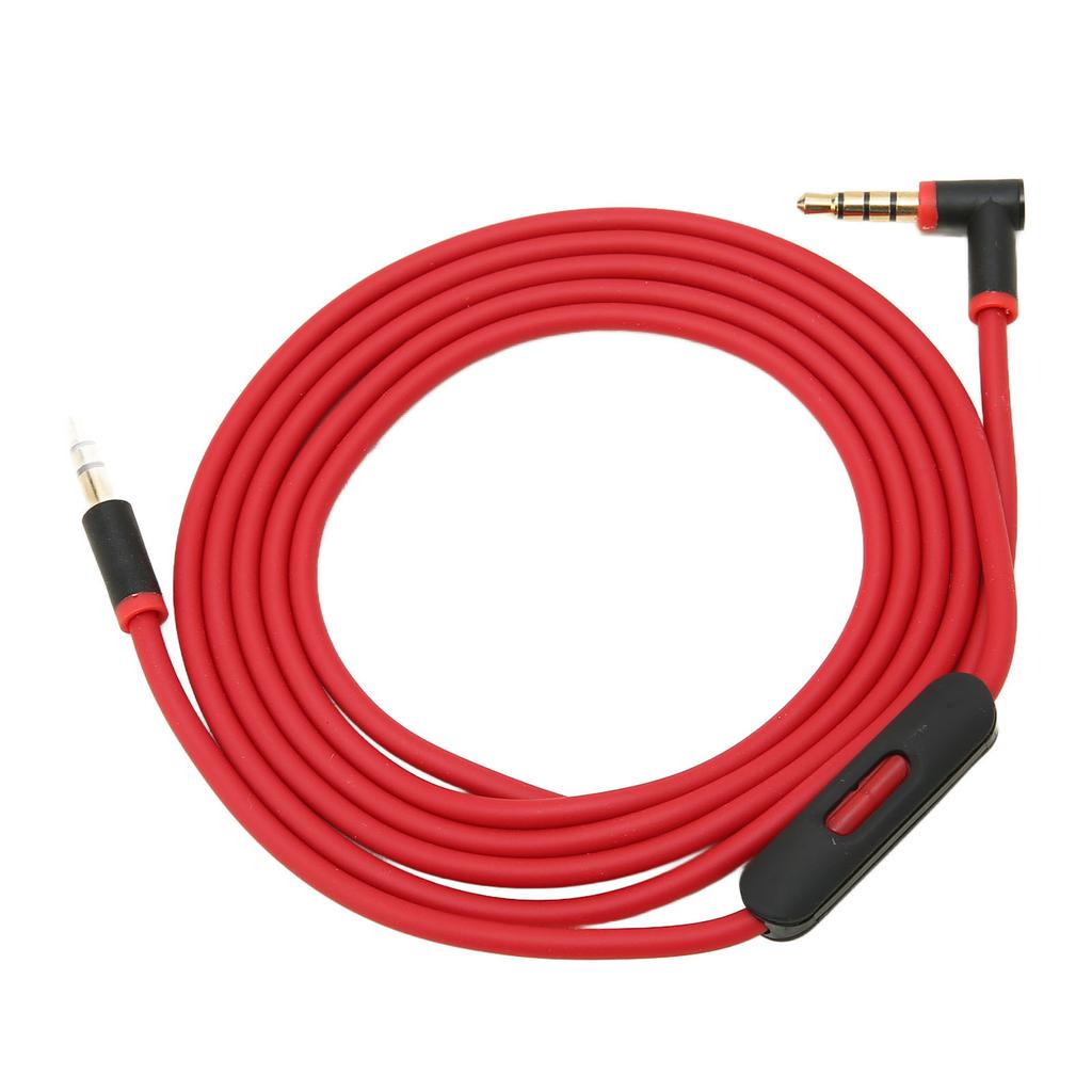 Replacement Audio Cable with Inline Microphone and Track Control Portable Audio Cable for Headphones