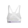 adidas X Stella Mccartney Biustonosz Sportowy Damski ze Średnim Wsparciem, Jednolity, z Regulowanymi Ramiączkami, Biały HH7221
