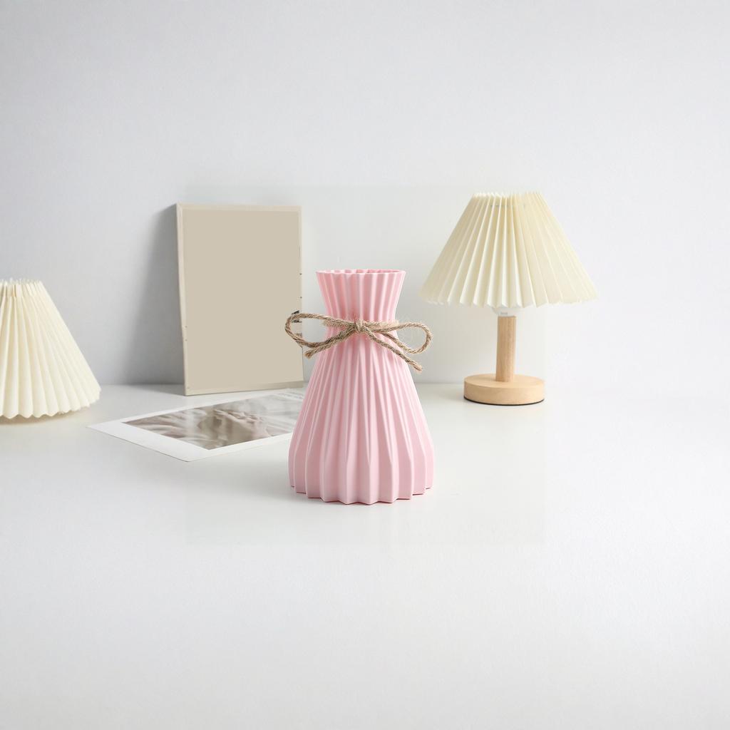 Plastikowy Dekoracyjny Wazon Odporny na Stłuczenia Lina Konopna Składany Wazon do Salonu