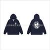 Hooded Zip-Up Sweatshirt Men Women Letter Print Loose Fit Casual Streetwear