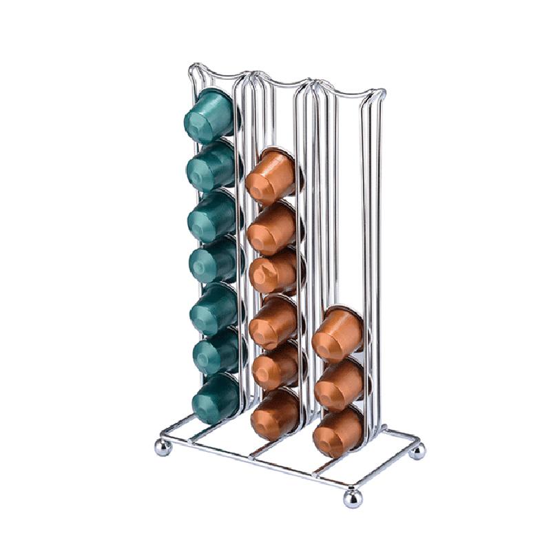 Soporte de cápsula de café contiene 42pcs Cápsulas Cápsulas de café Espacio  en el estante de almacenamiento Ahorrando organizador de cápsulas de café y  estantes de almacenamiento comprar a buen precio —