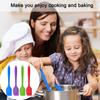 4PCS Heat Resistant Flexible Silicone Spatulas Cake Spatula Baking Scraper