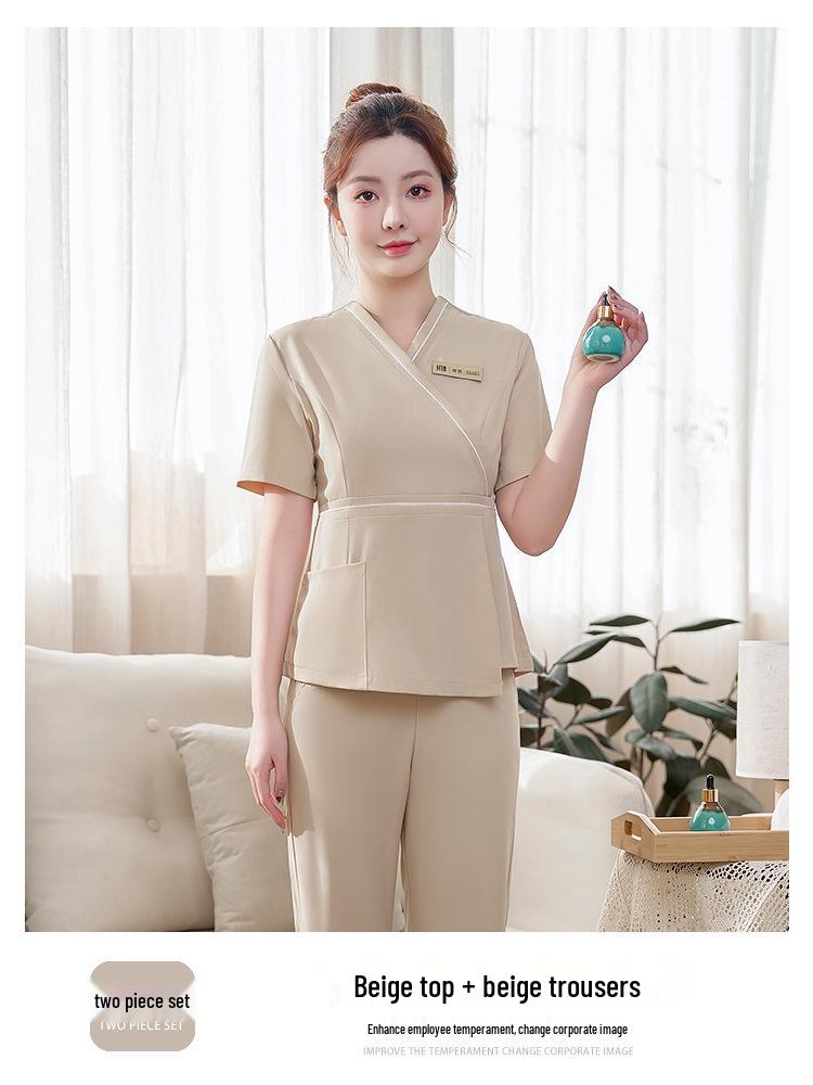 Women's High-End Salon & Spa Uniform - Spring/Summer Technician Workwear