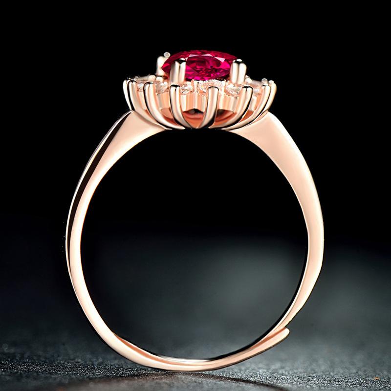 Lindon Classic 925 Sterling Silver Zircon Ring Ladies Jewelry Wedding Promise Party Gift