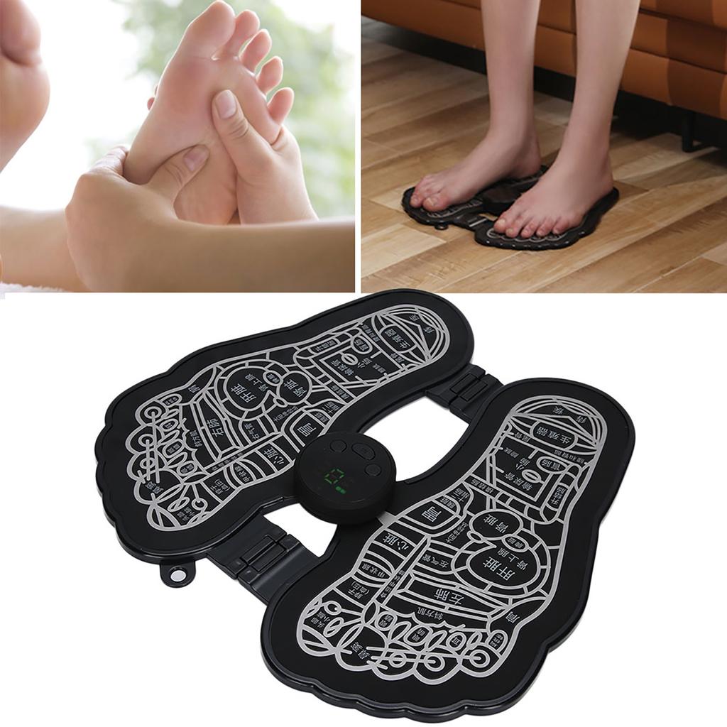 Household EMS Pulse Foot Massage Pad Muscle Pain Relief Physiotherapy Foot MassagerBattery Type