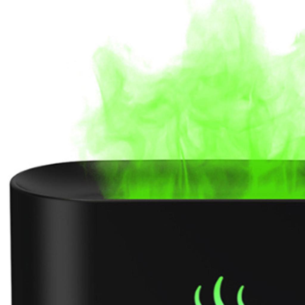 Mini Air Humidifier USB 3D Flame Cool Mist Silent Colorful Essential Oil Auto Shut Off for Bedroom Home Decor Travel SPA Dorm