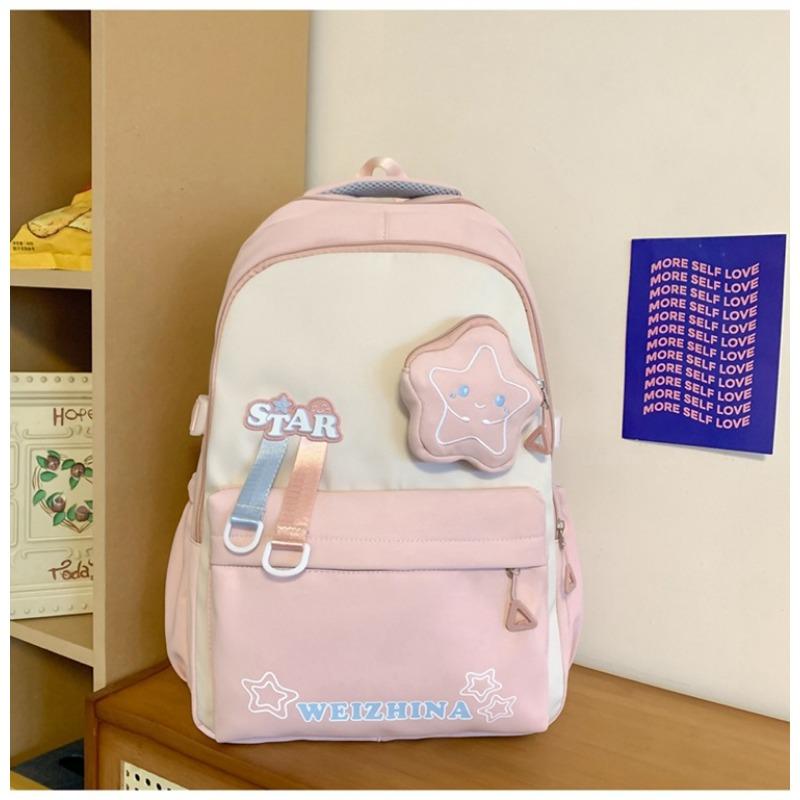 

Высококачественный школьный рюкзак Харадзюку для учеников начальной школы с 3 по 6 класс, рюкзак с контрастными цветами, милый рюкзак