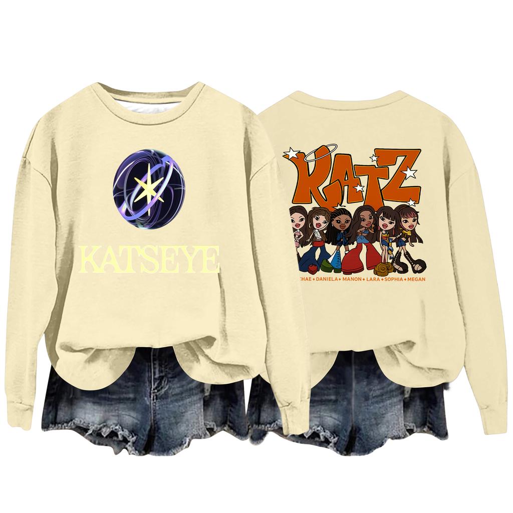 Women's Fashion Casual Long Sleeve Loose Printed Sweatshirt