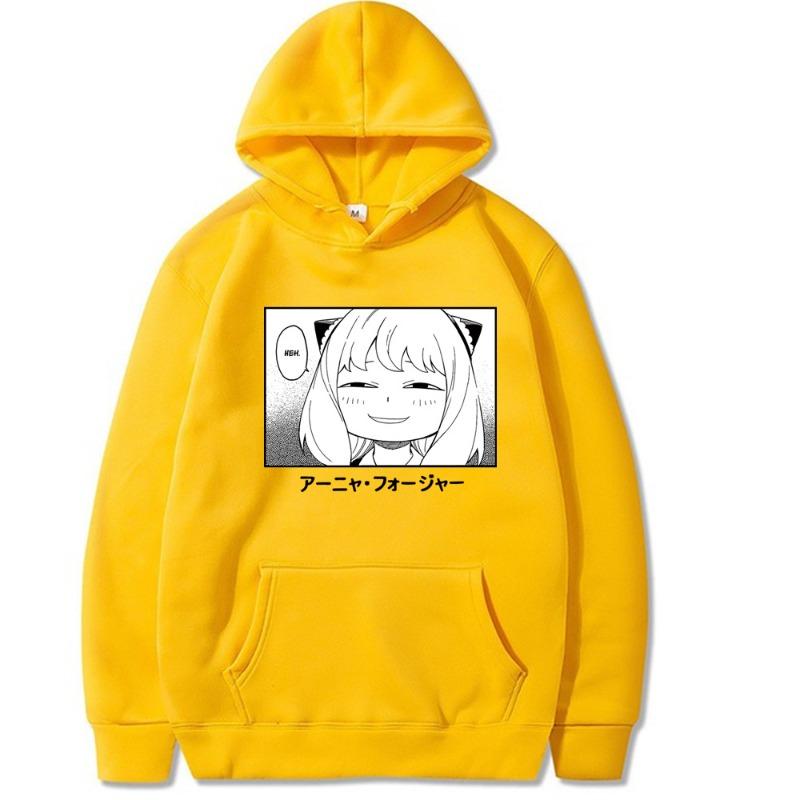 Anya Forger Hoodie Men Women Sweatshirt Print Unisex Streetwear Hip Hop Style Autumn Winter Fashion Tops Clothes